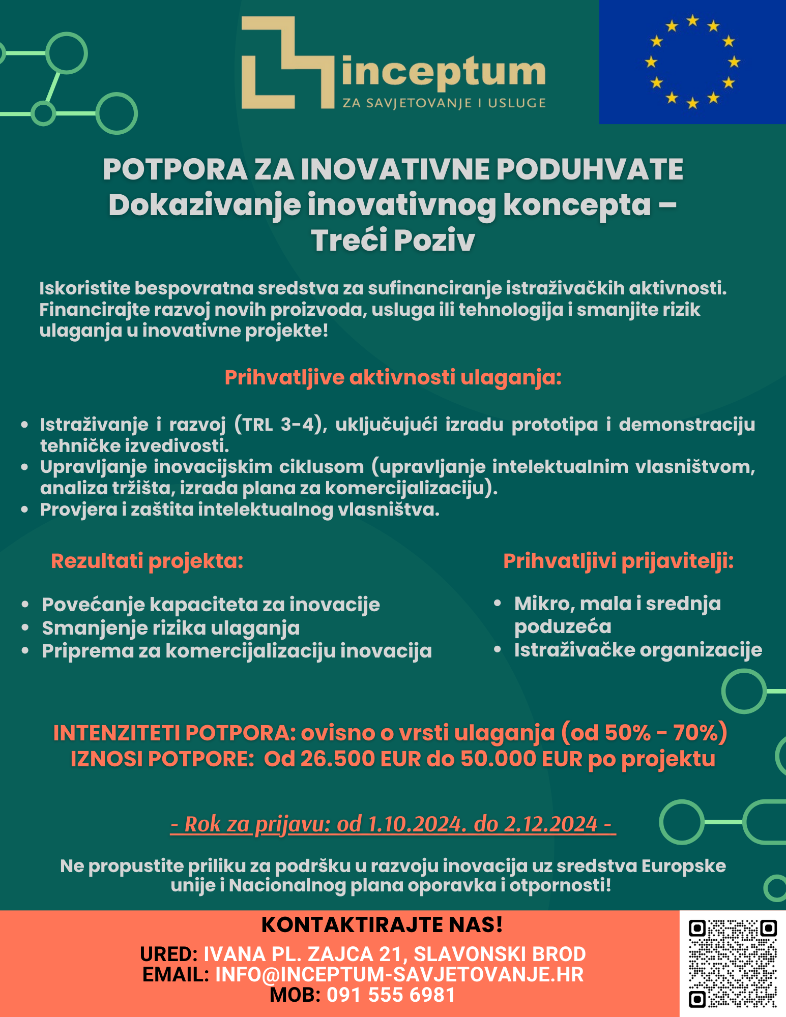 Pročitajte više o članku <strong>Otvoren Poziv za Dodjelu Bespovratnih Sredstava za Inovacije</strong>