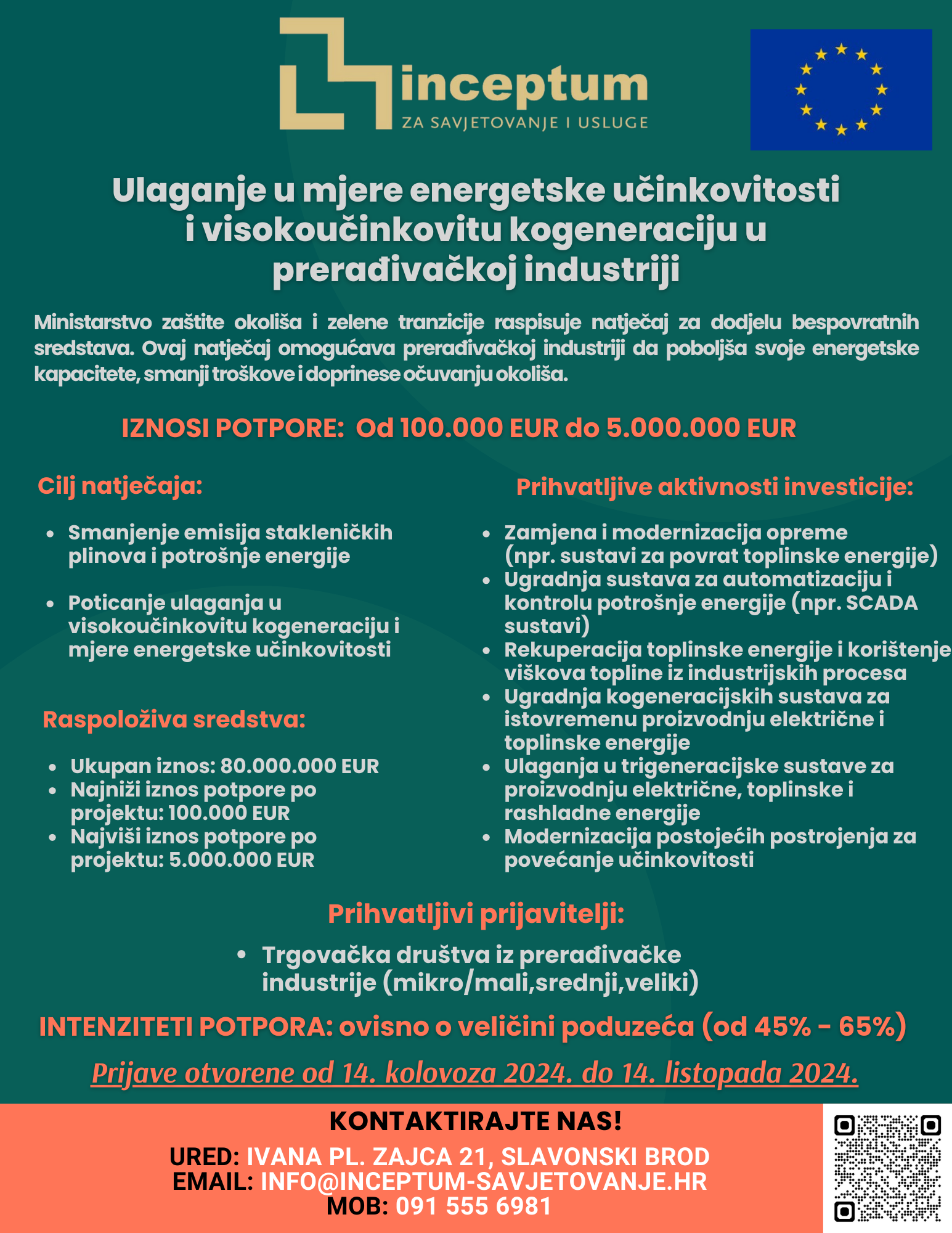 Pročitajte više o članku Ulaganje u mjere energetske učinkovitosti i visoko učinkovitu kogeneraciju u preradbenu industriju